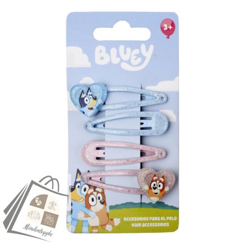 Bluey Heart hajcsat szett 4 db-os