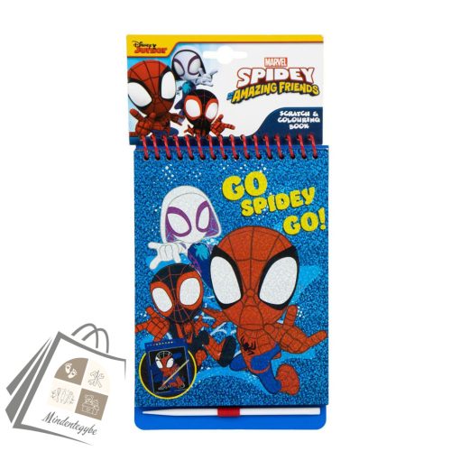 Pókember Go Spidey scratch képkarcoló és színező szett