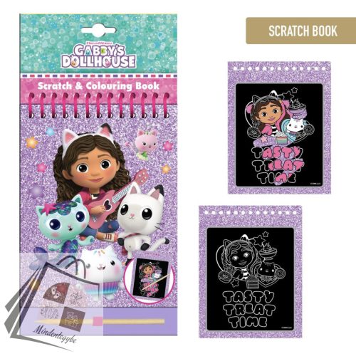 Gabi babaháza Tasty scratch képkarcoló és színező szett