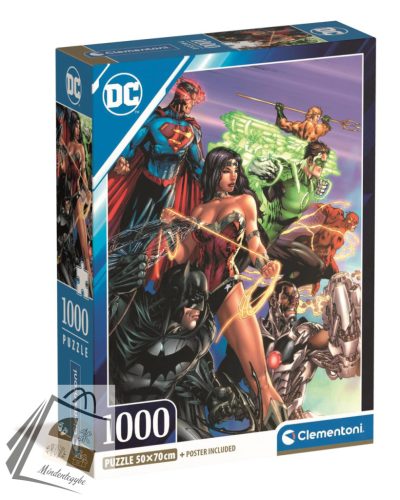 Az Igazság Ligája DC Power 1000 db-os Compact puzzle Clementoni