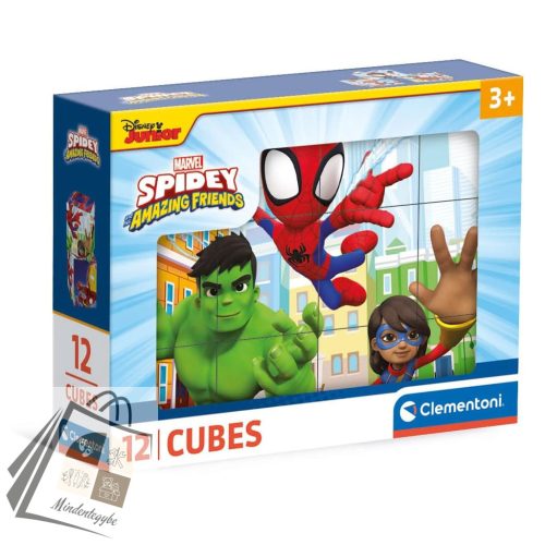 Pókember Spidey mesekocka 12 db-os Clementoni