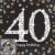 Happy Birthday 40 Gold szalvéta 16 db-os 33x33 cm