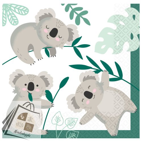 Koala Eucalyptus szalvéta 16 db-os 33x33 cm