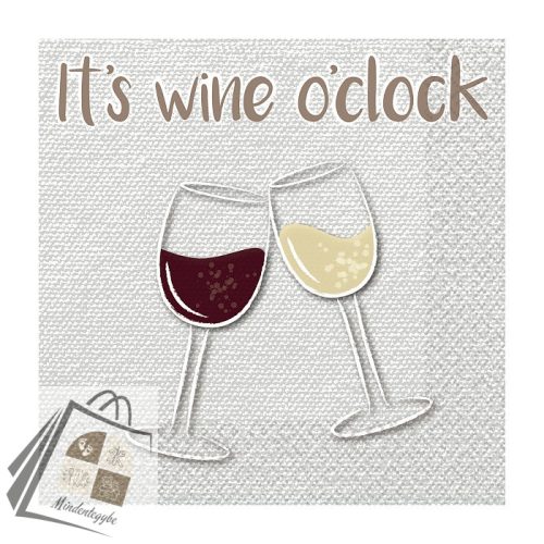 It's wine o'clock szalvéta 16 db-os 33x33 cm
