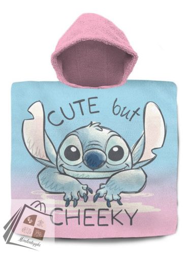 Disney Lilo és Stitch, A csillagkutya Cheeky strand törölköző poncsó 60x120 cm