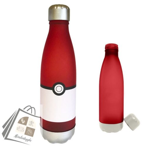 Pokémon Pokeball műanyag kulacs csavaros kupakkal 650 ml