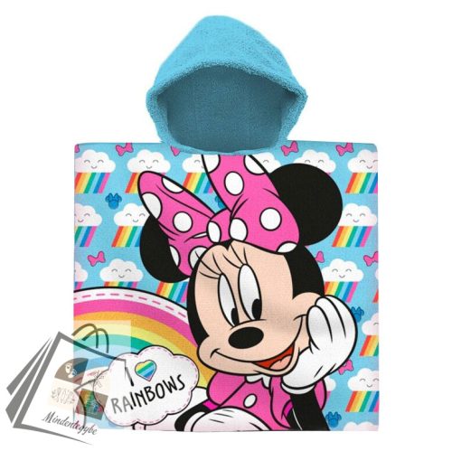 Disney Minnie Rainbows strand törölköző poncsó 60x120 cm