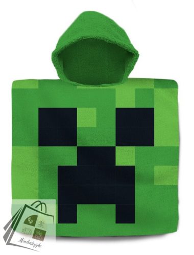 Minecraft Green strand törölköző poncsó 60x120 cm
