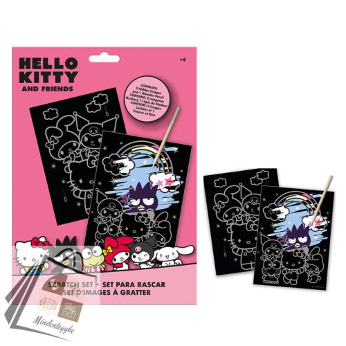 Hello Kitty Friends scratch képkarcoló készlet