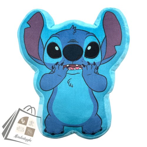 Disney Lilo és Stitch, A csillagkutya Alien 3D formapárna, díszpárna 30 cm Velúr