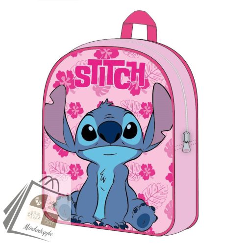 Disney Lilo és Stitch, A csillagkutya Pink Leaf hátizsák, táska 40 cm