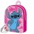 Disney Lilo és Stitch, A csillagkutya Pink Leaf hátizsák, táska 30 cm
