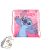 Disney Lilo és Stitch, A csillagkutya Pink Planet sporttáska, tornazsák 40 cm