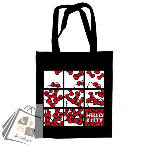 Hello Kitty Bows vászontáska, bevásárlótáska 44 cm