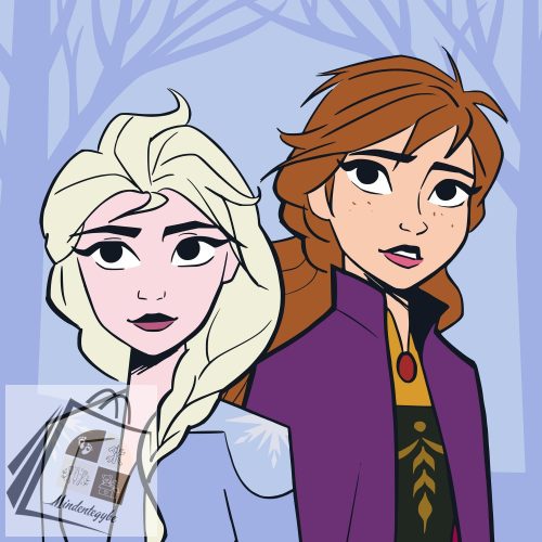 Disney Jégvarázs Sisters Mágikus Kéztörlő arctörlő, törölköző 30x30cm