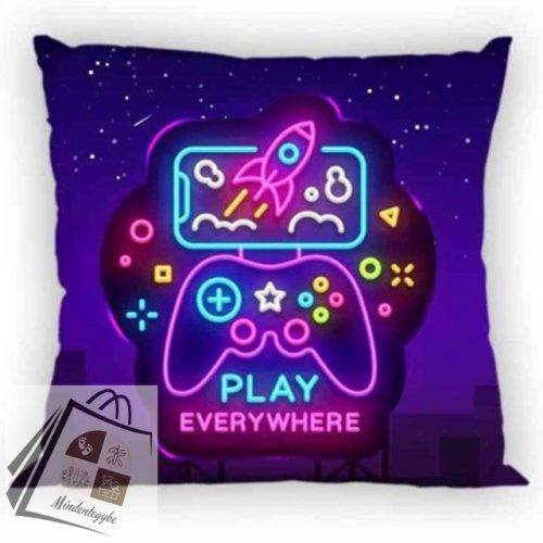 Gamer Neon párnahuzat 40x40 cm