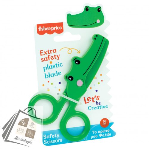 Fisher-Price Crocodile biztonsági olló 13 cm