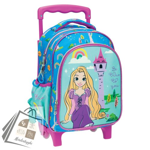 Disney Hercegnők Rapunzel gurulós ovis hátizsák, táska 30 cm