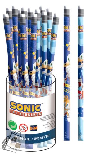 Sonic a sündisznó Rush HB grafit ceruza radír véggel