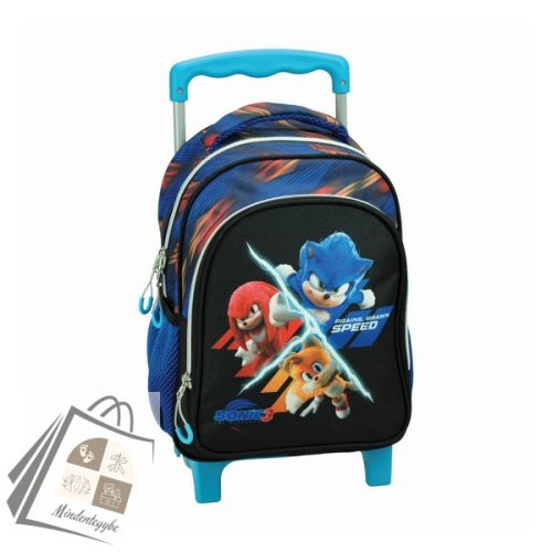 Sonic a sündisznó Brawn gurulós ovis hátizsák, táska 30 cm