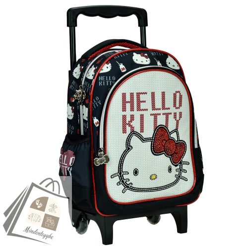 Hello Kitty Heart gurulós ovis hátizsák, táska 30 cm