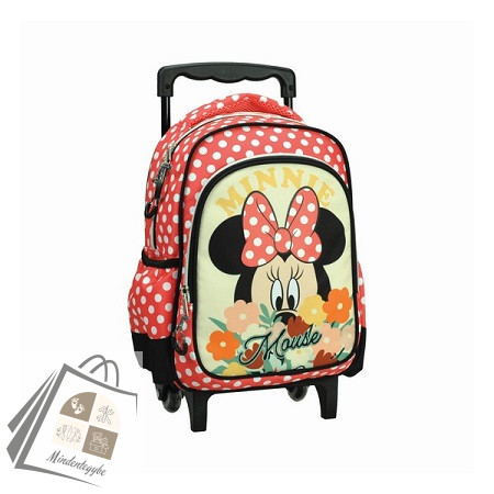 Disney Minnie Floral gurulós ovis hátizsák, táska 30 cm