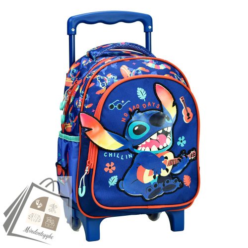 Disney Lilo és Stitch, A csillagkutya Chillin' gurulós ovis hátizsák, táska 30 cm