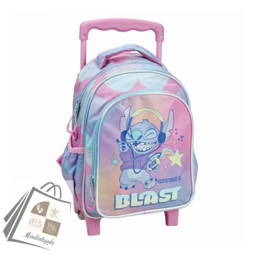 Disney Lilo és Stitch, A csillagkutya Blast gurulós ovis hátizsák, táska 30 cm