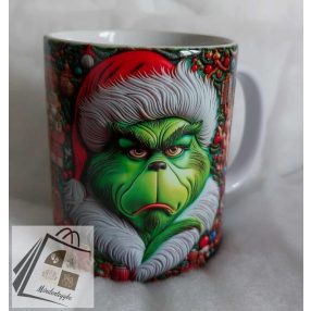 Grinch 3D hatású bögre2
