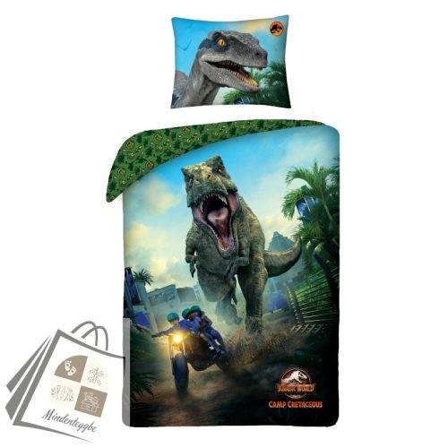 Jurassic World Camp ágyneműhuzat 140×200cm, 70×90 cm