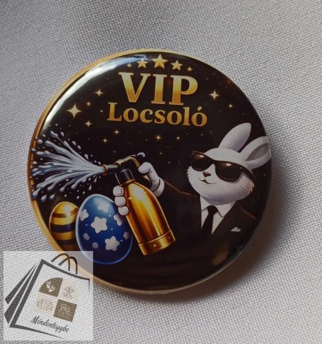 3D hatású VIP locsoló kitűző