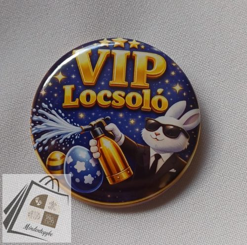 3D hatású VIP locsoló kitűző
