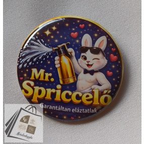 3D hatású Mr. Spriccelő kitűző