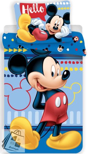 Disney Mickey Hello ágyneműhuzat 140×200cm, 70×90 cm