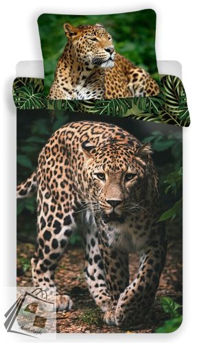 Leopárd Green ágyneműhuzat 140×200cm, 70×90 cm
