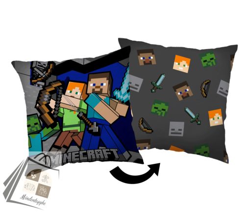 Minecraft Survival mode párna, díszpárna 40x40 cm