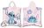 Disney Lilo és Stitch, A csillagkutya Pink strand törölköző poncsó 50x115 cm