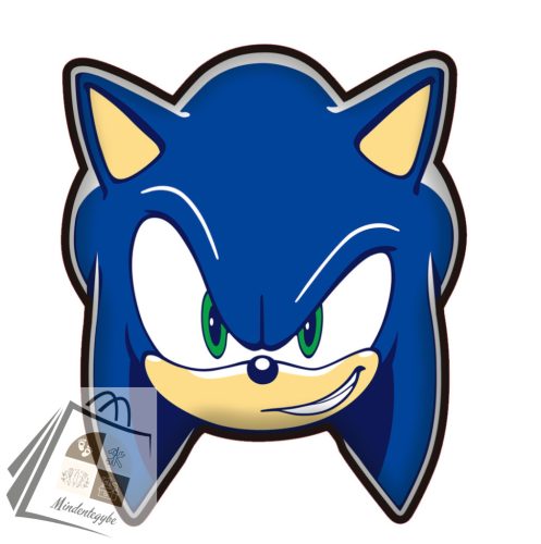 Sonic a sündisznó Smirk formapárna, díszpárna 29x35 cm