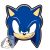 Sonic a sündisznó Smirk formapárna, díszpárna 29x35 cm