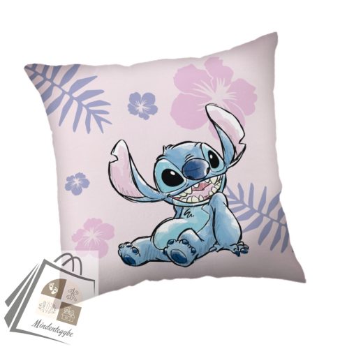 Disney Lilo és Stitch, A csillagkutya Pink párnahuzat 40x40 cm Velúr