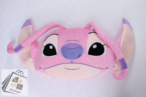 Disney Lilo és Stitch, A csillagkutya Angel Pink 3D formapárna, díszpárna 35 cm