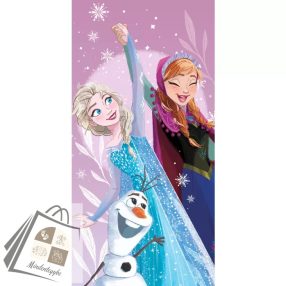   Disney Jégvarázs Purple fürdőlepedő, strand törölköző 70x140 cm (Fast Dry)