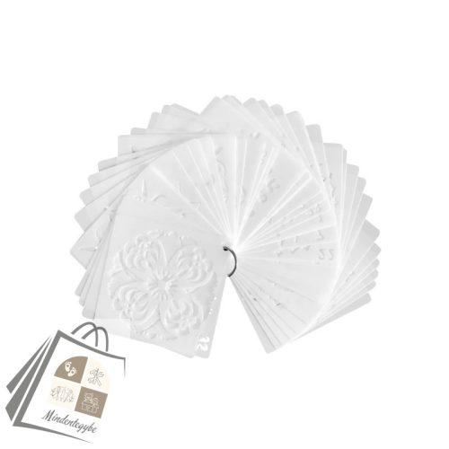 Mandala stencil, rajzsablon 48 db