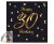 Happy Birthday 30 B&C Black-Gold szalvéta 20 db-os 33x33 cm