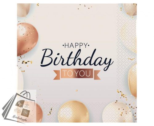 Happy Birthday Balloon szalvéta 20 db-os 33x33 cm