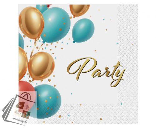 Party Balloon szalvéta 20 db-os 33x33 cm