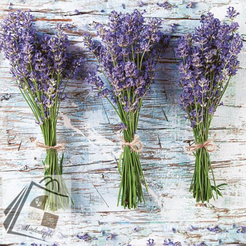 Levendula Three Bunches szalvéta 20 db-os 33x33 cm