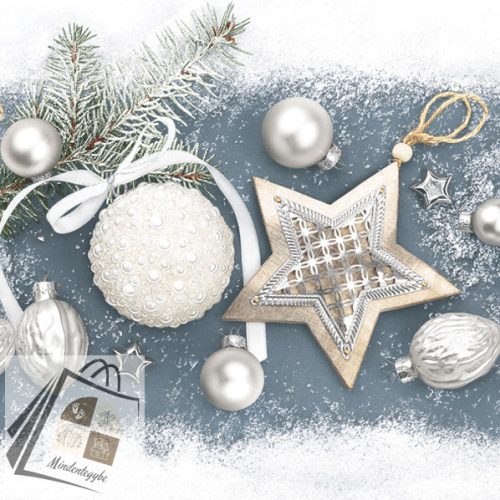 Karácsony Elegant Baubles szalvéta 20 db-os 33x33 cm