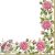 Virág Frame with Garden Roses szalvéta 20 db-os 33x33 cm