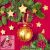 Karácsony Gold Bauble szalvéta 20 db-os 33x33 cm